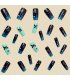 NA083 - Patch Dark Green Gradient Butterfly Nails